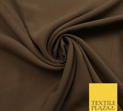12 COLOURS Premium HEAVY Plain Dyed Chiffon Soft Georgette Sheer Dress Fabric
