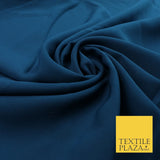 12 COLOURS Premium HEAVY Plain Dyed Chiffon Soft Georgette Sheer Dress Fabric