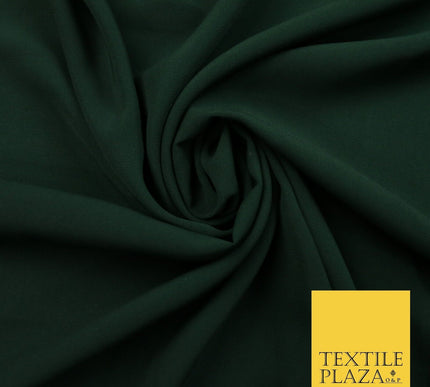 12 COLOURS Premium HEAVY Plain Dyed Chiffon Soft Georgette Sheer Dress Fabric