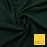 12 COLOURS Premium HEAVY Plain Dyed Chiffon Soft Georgette Sheer Dress Fabric