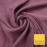 12 COLOURS Premium HEAVY Plain Dyed Chiffon Soft Georgette Sheer Dress Fabric