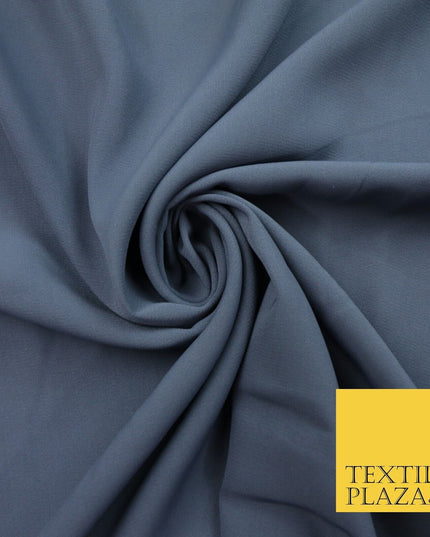 12 COLOURS Premium HEAVY Plain Dyed Chiffon Soft Georgette Sheer Dress Fabric