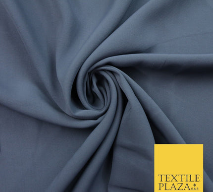 12 COLOURS Premium HEAVY Plain Dyed Chiffon Soft Georgette Sheer Dress Fabric