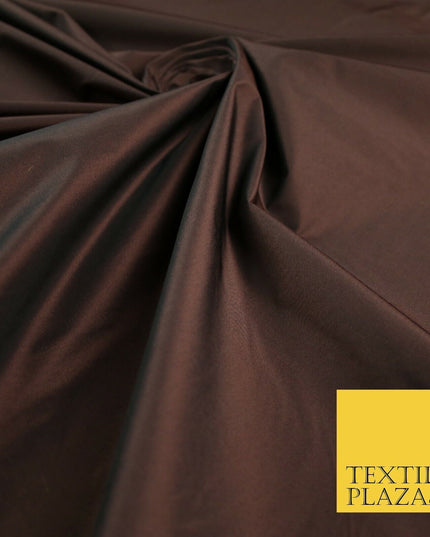 9 COLOURS - Plain Dyed Lightweight Faux Matte Silk TAFFETA Dress Lining Fabric