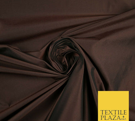 9 COLOURS - Plain Dyed Lightweight Faux Matte Silk TAFFETA Dress Lining Fabric