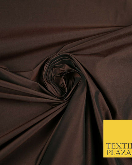 9 COLOURS - Plain Dyed Lightweight Faux Matte Silk TAFFETA Dress Lining Fabric