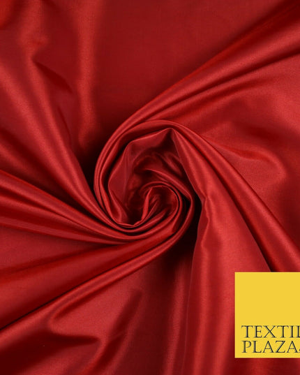 9 COLOURS - Plain Dyed Lightweight Faux Matte Silk TAFFETA Dress Lining Fabric