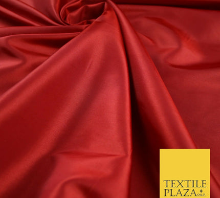 9 COLOURS - Plain Dyed Lightweight Faux Matte Silk TAFFETA Dress Lining Fabric