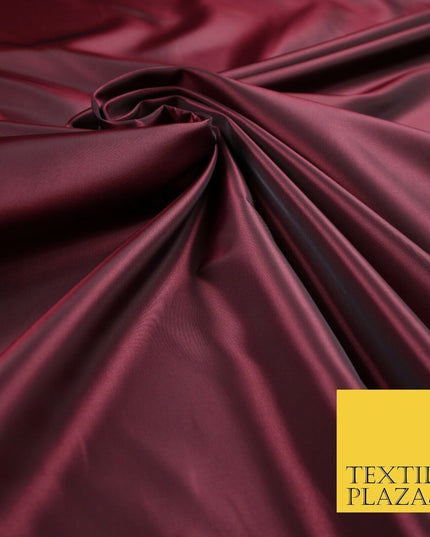 9 COLOURS - Plain Dyed Lightweight Faux Matte Silk TAFFETA Dress Lining Fabric