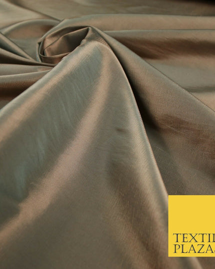 9 COLOURS - Plain Dyed Lightweight Faux Matte Silk TAFFETA Dress Lining Fabric