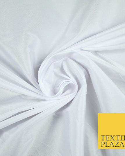 9 COLOURS - Plain Dyed Lightweight Faux Matte Silk TAFFETA Dress Lining Fabric