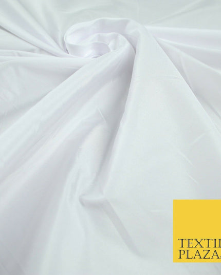 9 COLOURS - Plain Dyed Lightweight Faux Matte Silk TAFFETA Dress Lining Fabric