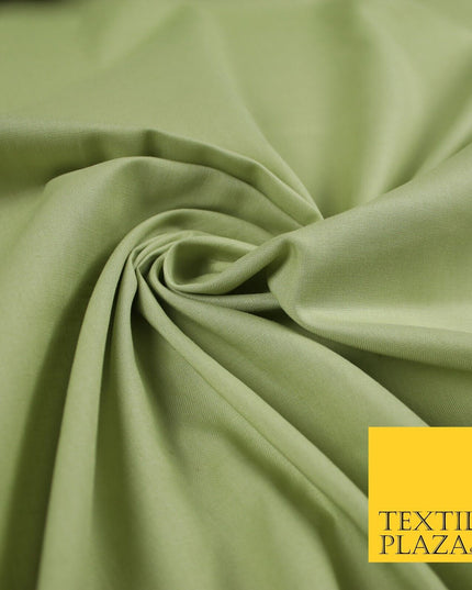 Premium Plain 100% PURE COTTON Dress Craft Material - 5 COLOURS - 44" / 47" Wide