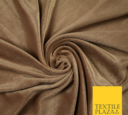 Luxury Soft Plain Velvet Velour Fabric Stretch Spandex Material - 6 COLOURS 55"