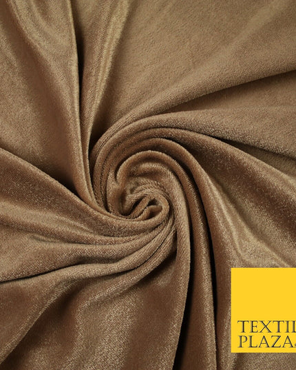 Luxury Soft Plain Velvet Velour Fabric Stretch Spandex Material - 6 COLOURS 55"