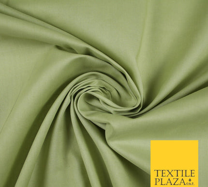 Premium Plain 100% PURE COTTON Dress Craft Material - 5 COLOURS - 44" / 47" Wide
