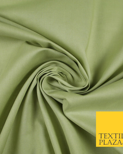 Premium Plain 100% PURE COTTON Dress Craft Material - 5 COLOURS - 44" / 47" Wide