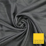 OVER 30 COLOURS - Faux Dupion Slub Silk Matte Shantung Fabric Material 44" Wide