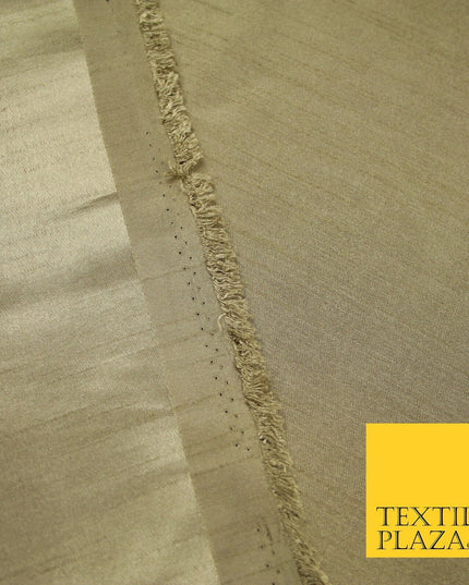 OVER 30 COLOURS - Faux Dupion Slub Silk Matte Shantung Fabric Material 44" Wide