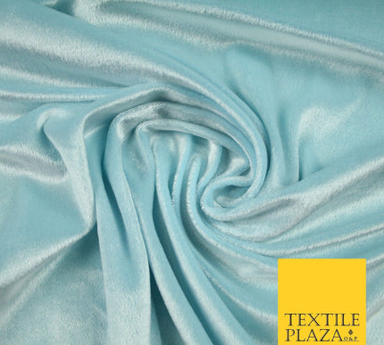 Luxury Soft Plain Velvet Velour Fabric Stretch Spandex Material - 6 COLOURS 55"