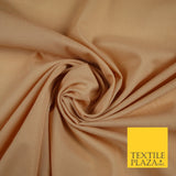 Premium Plain 100% PURE COTTON Dress Craft Material - 5 COLOURS - 44" / 47" Wide