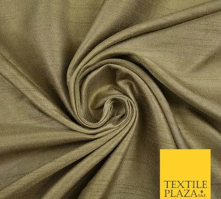 OVER 30 COLOURS - Faux Dupion Slub Silk Matte Shantung Fabric Material 44" Wide