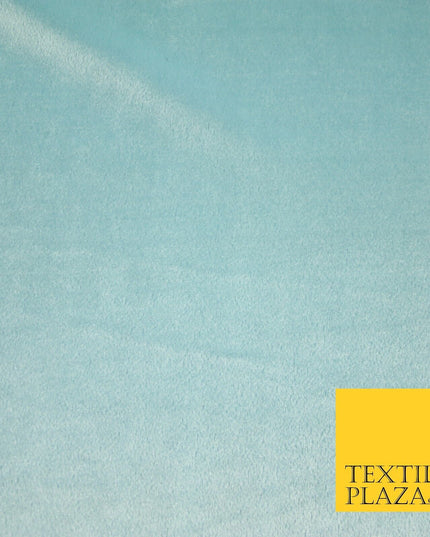 Luxury Soft Plain Velvet Velour Fabric Stretch Spandex Material - 6 COLOURS 55"