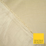 OVER 30 COLOURS - Faux Dupion Slub Silk Matte Shantung Fabric Material 44" Wide