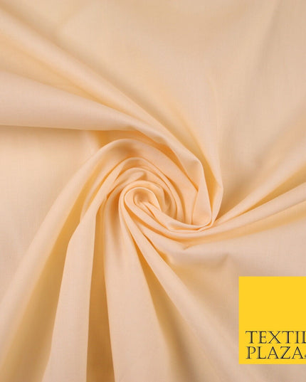 Premium Plain 100% PURE COTTON Dress Craft Material - 5 COLOURS - 44" / 47" Wide