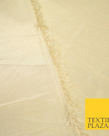 OVER 30 COLOURS - Faux Dupion Slub Silk Matte Shantung Fabric Material 44" Wide