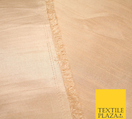 OVER 30 COLOURS - Faux Dupion Slub Silk Matte Shantung Fabric Material 44" Wide