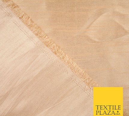 OVER 30 COLOURS - Faux Dupion Slub Silk Matte Shantung Fabric Material 44" Wide