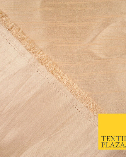 OVER 30 COLOURS - Faux Dupion Slub Silk Matte Shantung Fabric Material 44" Wide