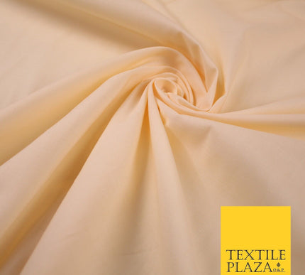 Premium Plain 100% PURE COTTON Dress Craft Material - 5 COLOURS - 44" / 47" Wide