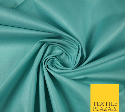 Premium Plain 100% PURE COTTON Dress Craft Material - 5 COLOURS - 44" / 47" Wide