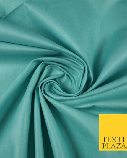 Premium Plain 100% PURE COTTON Dress Craft Material - 5 COLOURS - 44" / 47" Wide