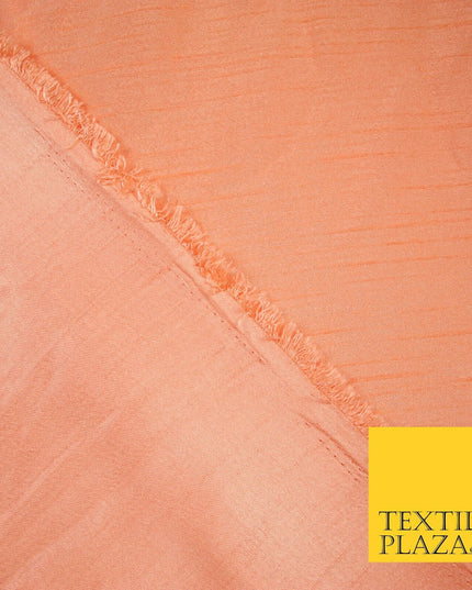 OVER 30 COLOURS - Faux Dupion Slub Silk Matte Shantung Fabric Material 44" Wide