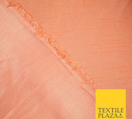 OVER 30 COLOURS - Faux Dupion Slub Silk Matte Shantung Fabric Material 44" Wide