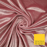 Luxury Soft Plain Velvet Velour Fabric Stretch Spandex Material - 6 COLOURS 55"