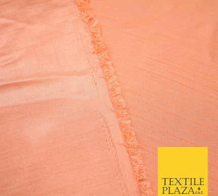 OVER 30 COLOURS - Faux Dupion Slub Silk Matte Shantung Fabric Material 44" Wide