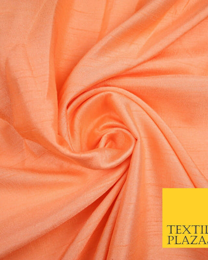 OVER 30 COLOURS - Faux Dupion Slub Silk Matte Shantung Fabric Material 44" Wide