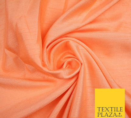 OVER 30 COLOURS - Faux Dupion Slub Silk Matte Shantung Fabric Material 44" Wide