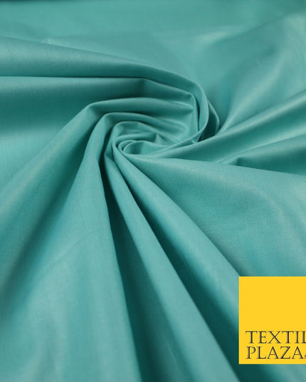 Premium Plain 100% PURE COTTON Dress Craft Material - 5 COLOURS - 44" / 47" Wide