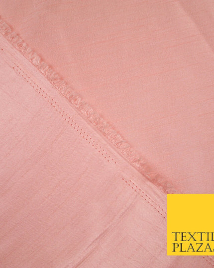 OVER 30 COLOURS - Faux Dupion Slub Silk Matte Shantung Fabric Material 44" Wide