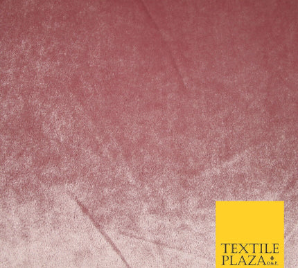 Luxury Soft Plain Velvet Velour Fabric Stretch Spandex Material - 6 COLOURS 55"