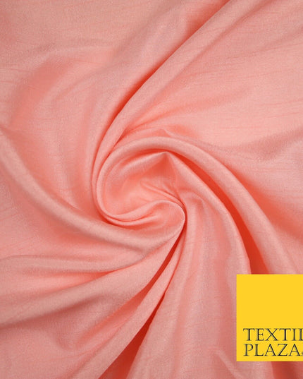 OVER 30 COLOURS - Faux Dupion Slub Silk Matte Shantung Fabric Material 44" Wide