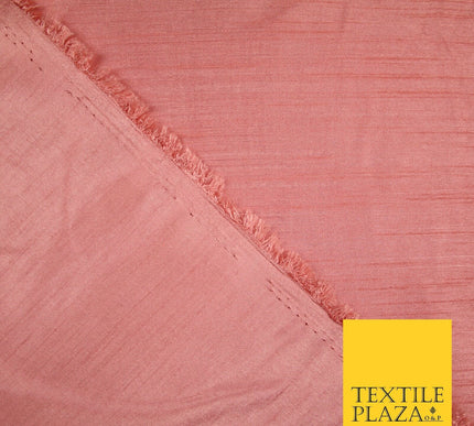 OVER 30 COLOURS - Faux Dupion Slub Silk Matte Shantung Fabric Material 44" Wide