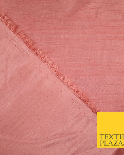 OVER 30 COLOURS - Faux Dupion Slub Silk Matte Shantung Fabric Material 44" Wide