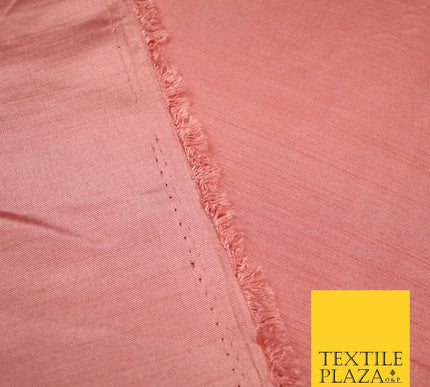 OVER 30 COLOURS - Faux Dupion Slub Silk Matte Shantung Fabric Material 44" Wide