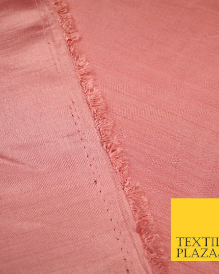 OVER 30 COLOURS - Faux Dupion Slub Silk Matte Shantung Fabric Material 44" Wide